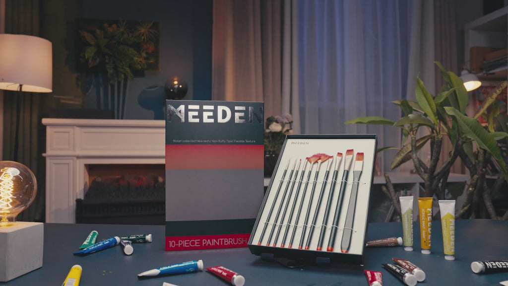 MEEDEN Acrylic Paint Brushes, 10 Pieces - Metrocarts